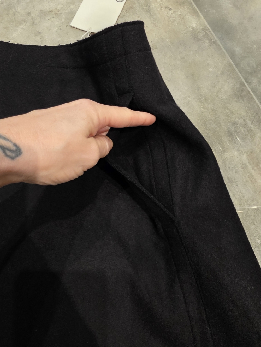 COS ($300) Black A-Line Midi Skirt Minimalist High Waist Clean Modern - Picture 6 of 9